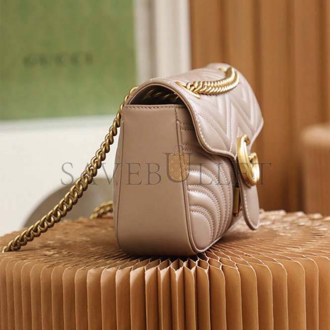 GUCCI MARMONT SMALL MATELASSE SHOULDER BAG 443497 (26*15*7cm)